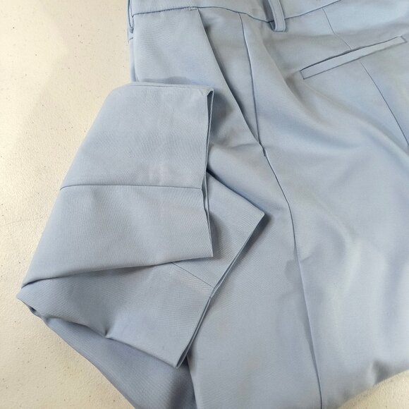 Express Columnist Ankle Low Rise Size 00 Short Light Blue Stretch Pants - Picture 2 of 9